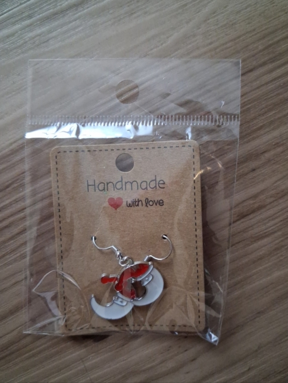 Christmas Earrings Santa Moon Fishooks *Nickel Free Hooks